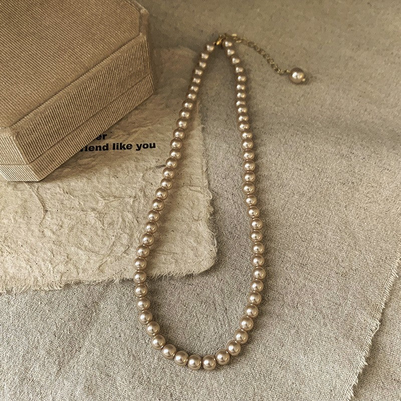 Collar de perlas francés vintage estilo romántico