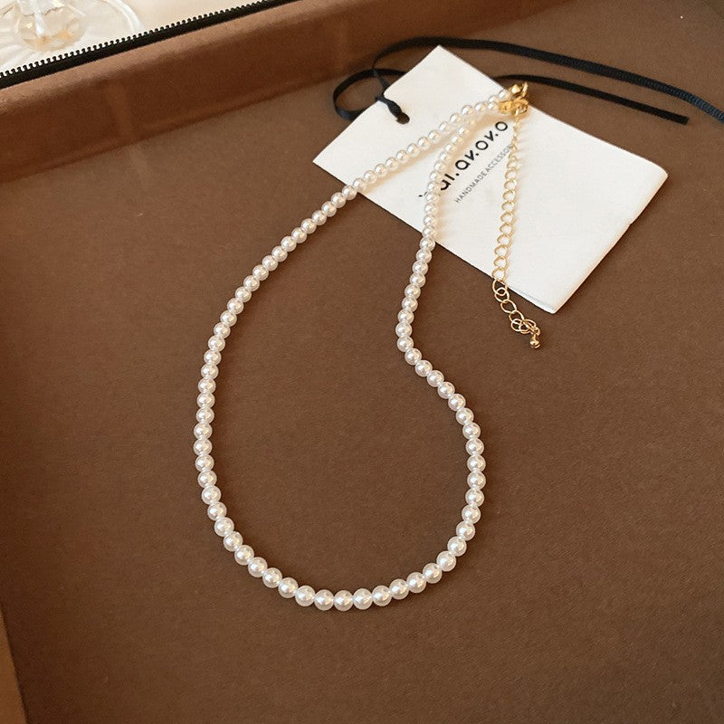 Collar de perlas francés vintage estilo romántico