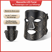 Mascarilla LED Facial de Fototerapia con Luz Infrarroja - 1