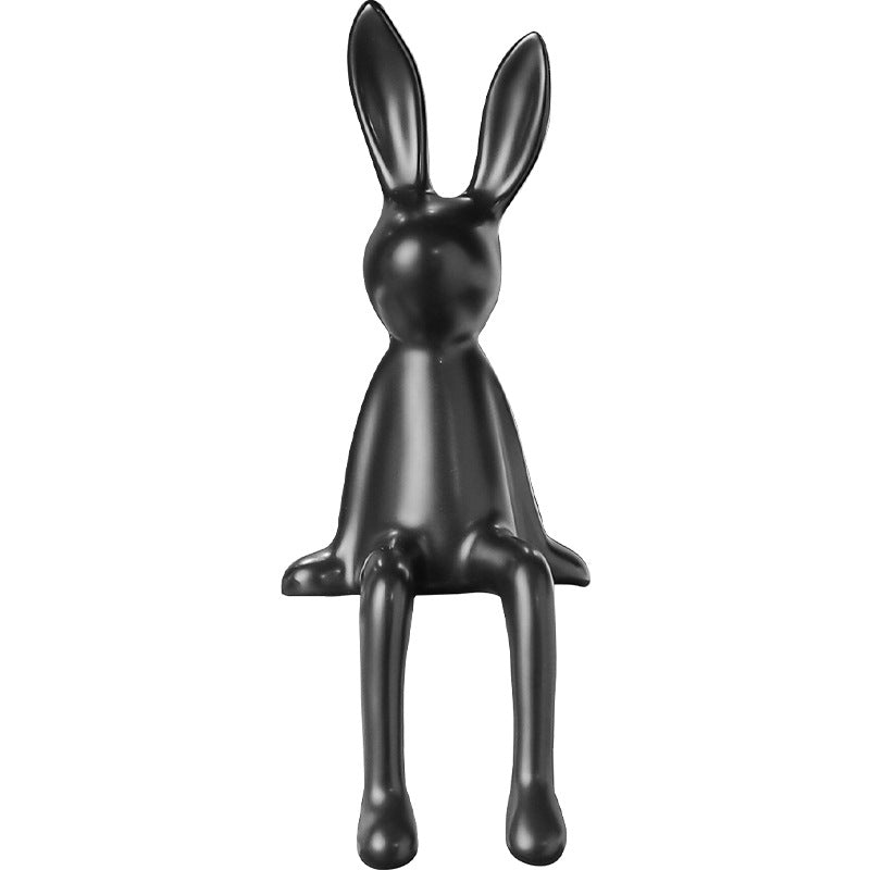Figura Decorativa de Conejo en Cerámica Moderna - 5