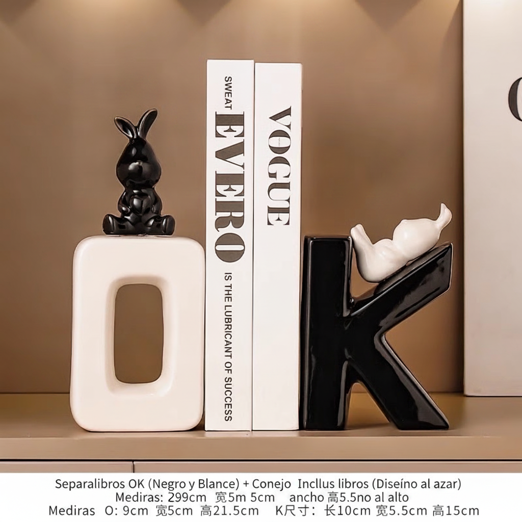 Figura Decorativa de Conejo en Cerámica Moderna