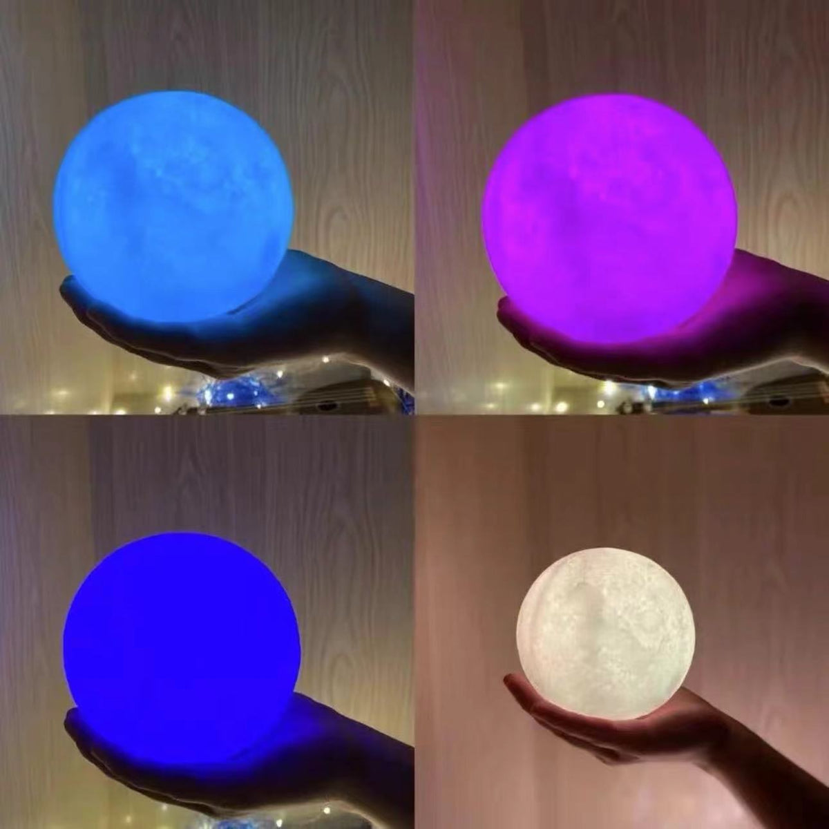 Lámpara Luna y Planetas Decorativa con Luz Nocturna - 3