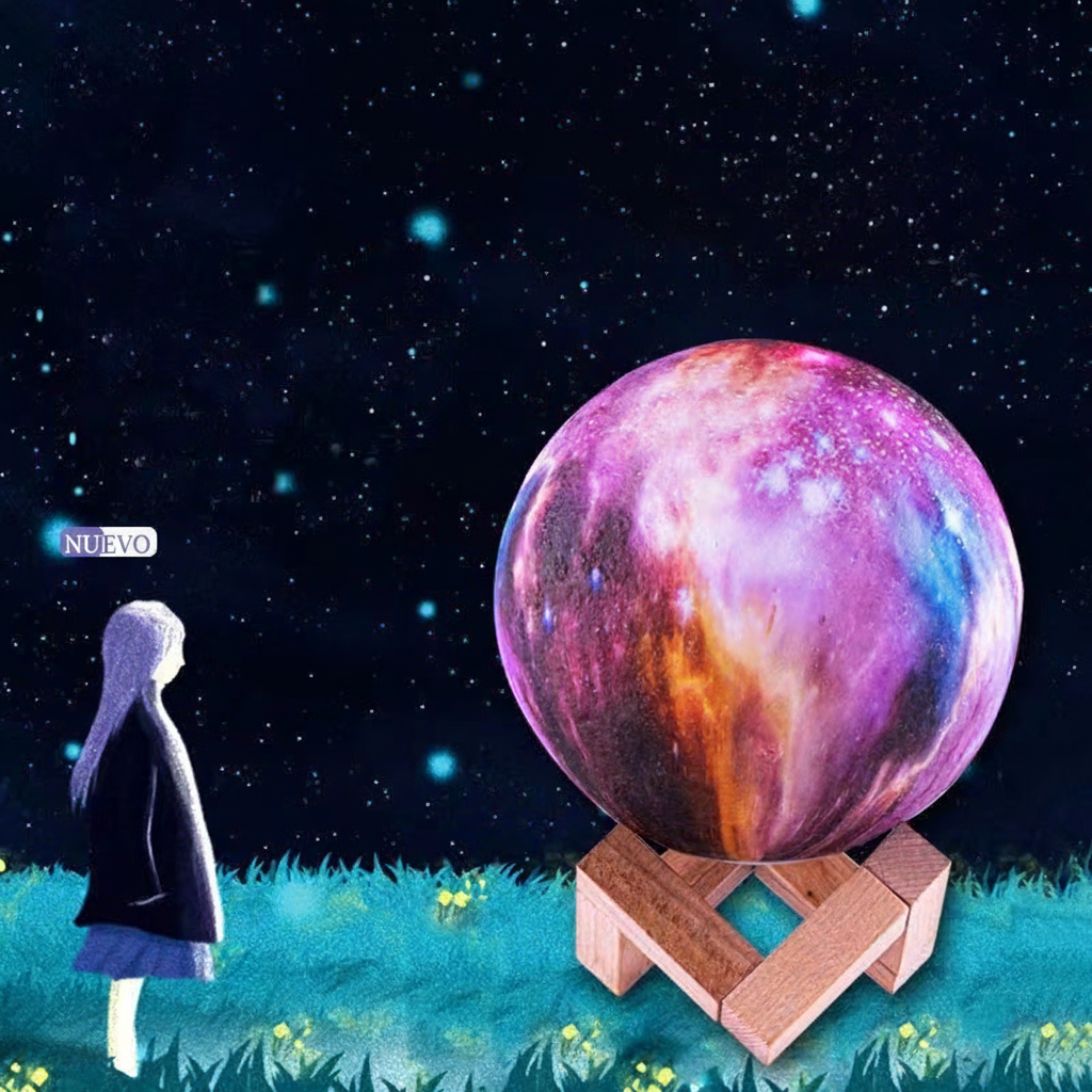 Lámpara Luna y Planetas Decorativa con Luz Nocturna - 8