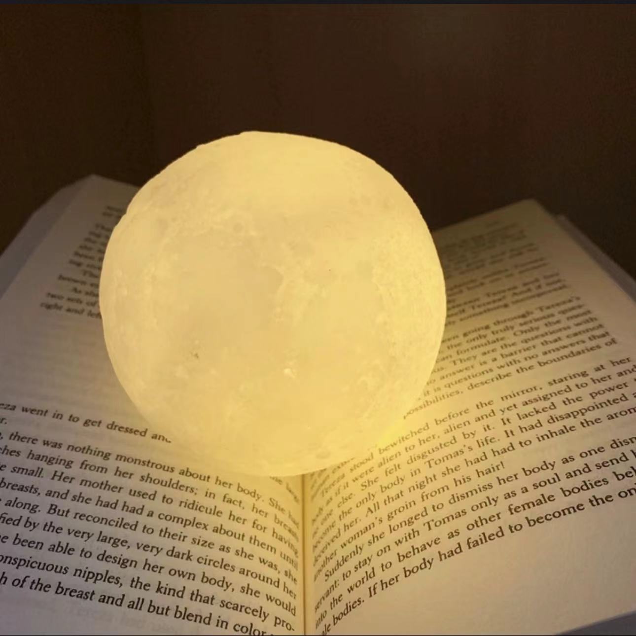 Lámpara Luna y Planetas Decorativa con Luz Nocturna