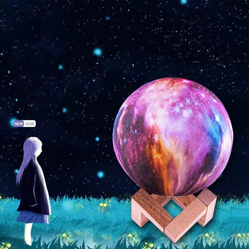 Lámpara Luna y Planetas Decorativa con Luz Nocturna