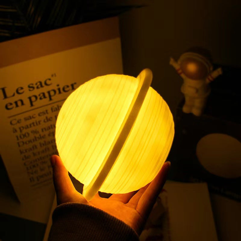 Lámpara Luna y Planetas Decorativa con Luz Nocturna