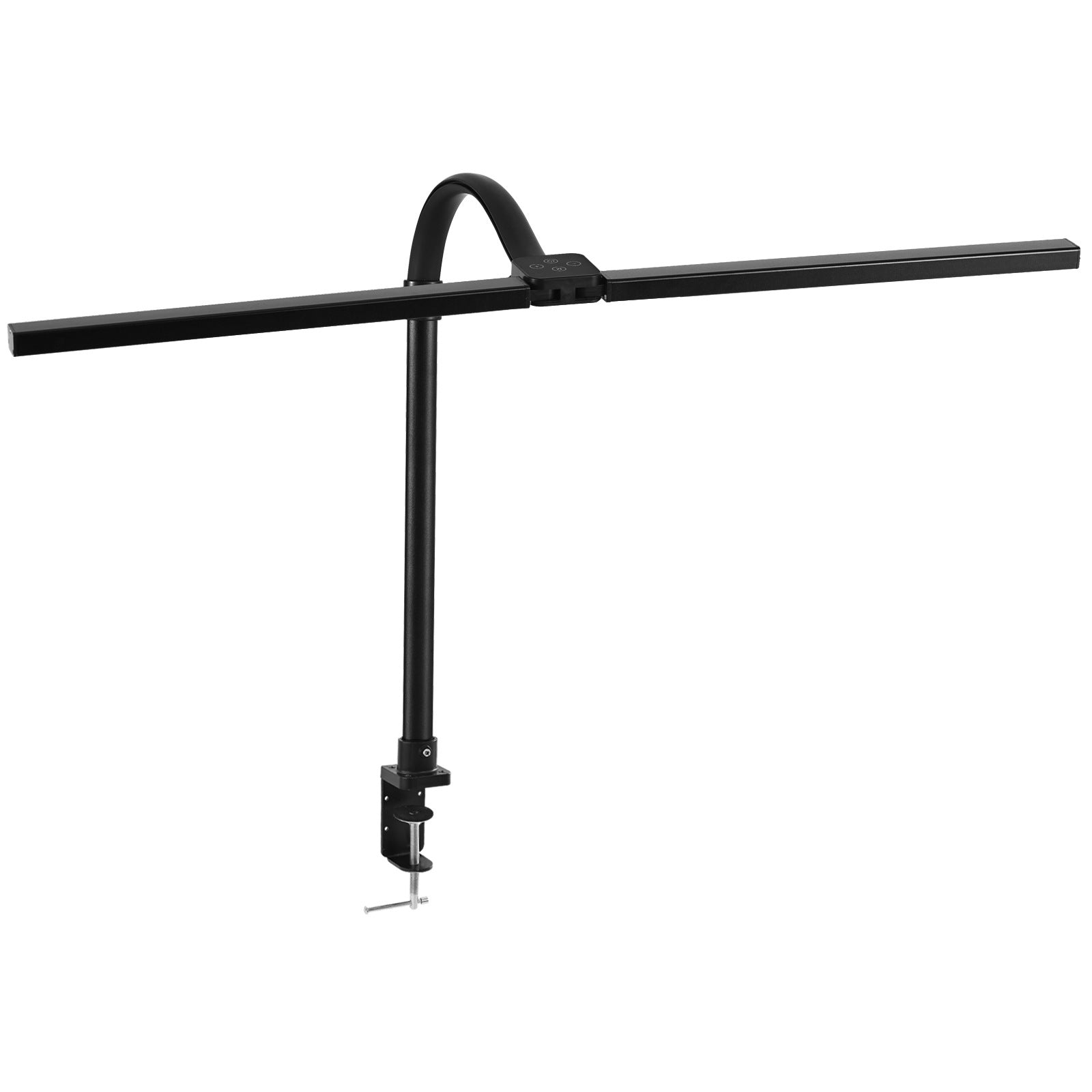 Lámpara LED de escritorio con brazo doble y pinza - 5