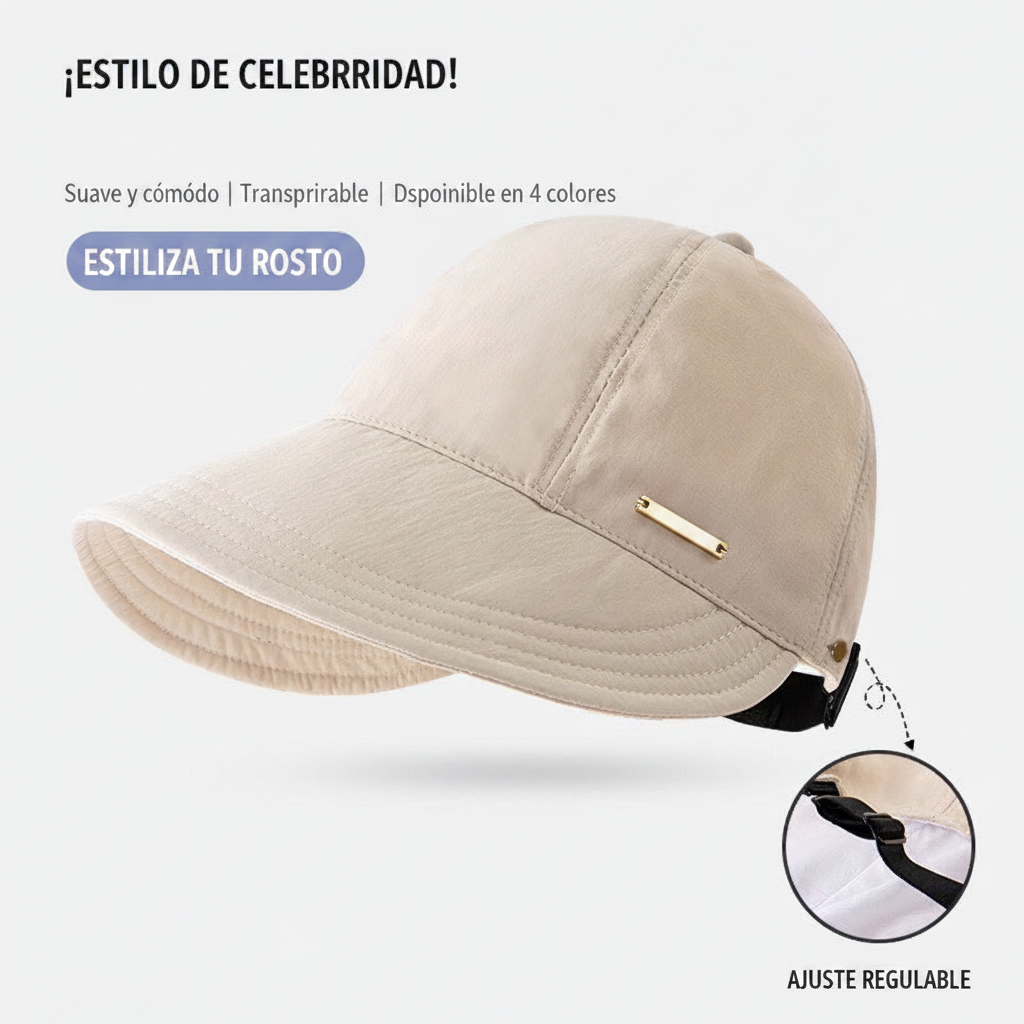Gorra de visera para mujer con protección UV - 8