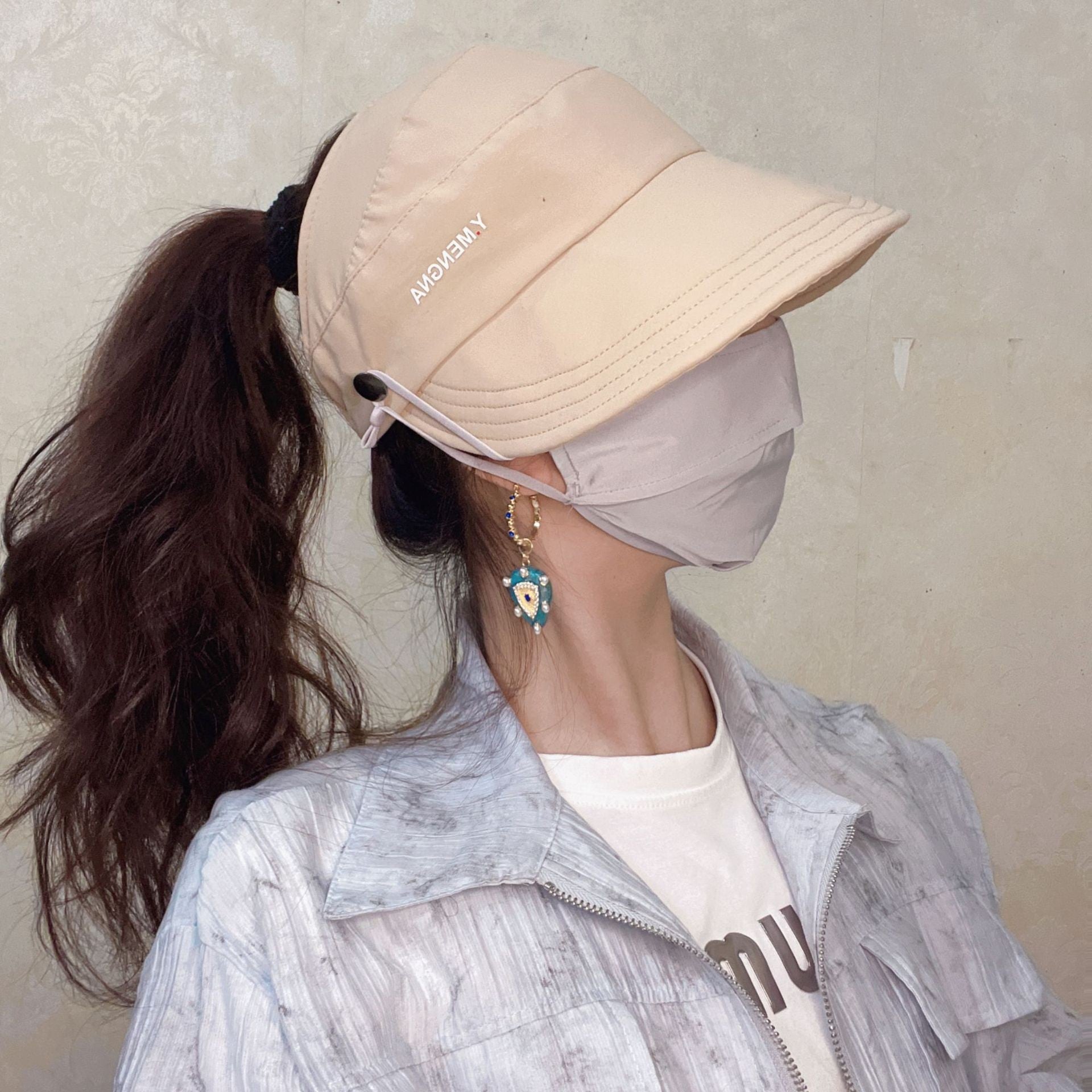 Gorra de visera para mujer con protección UV