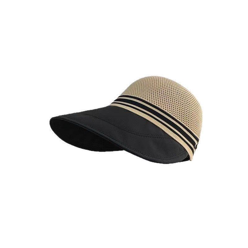 Gorra bicolor con protección UV para mujer - 3