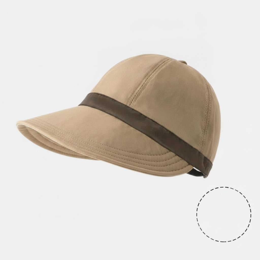 Gorra bicolor con protección UV para mujer - 4