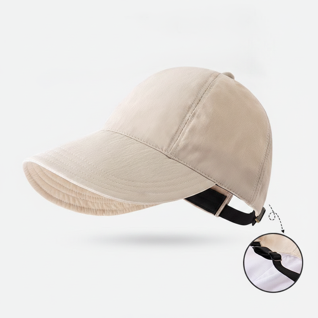 Gorra bicolor con protección UV para mujer - 7