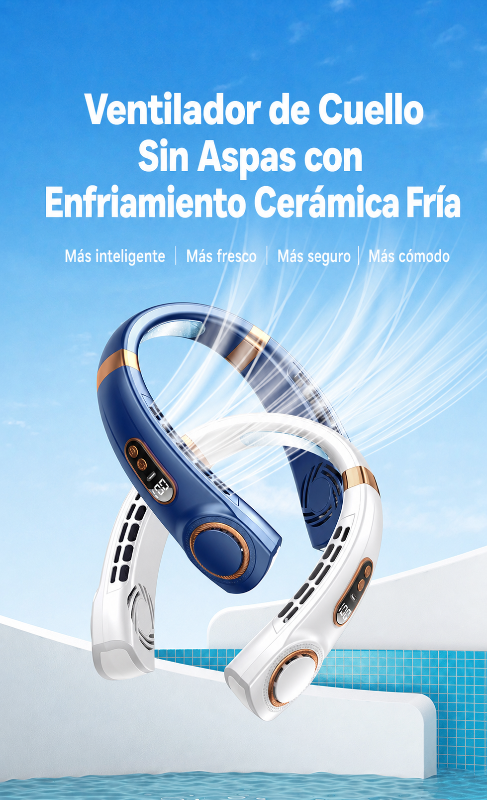 Ventilador de Cuello Sin Aspas con Enfriamiento Ice Ceramic - 11