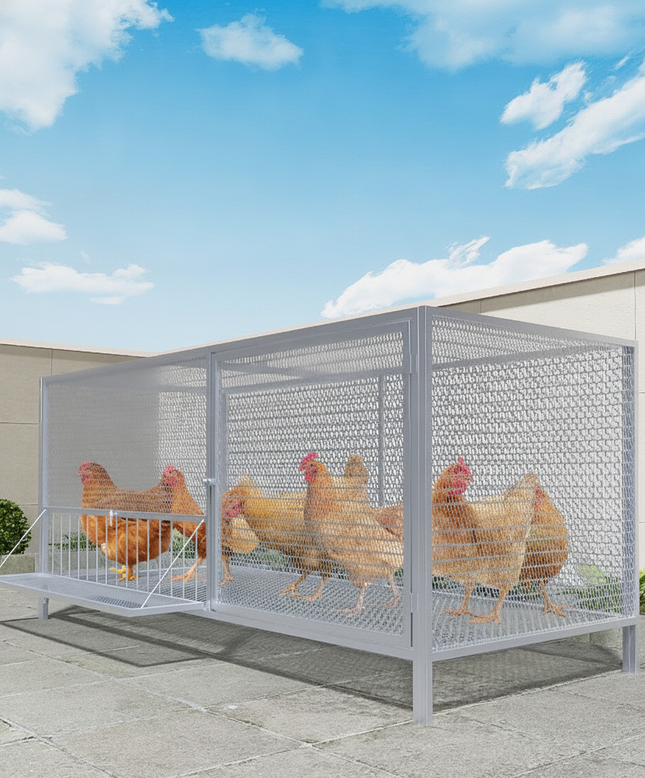 Jaula para gallinas y patos uso interior y exterior - 11