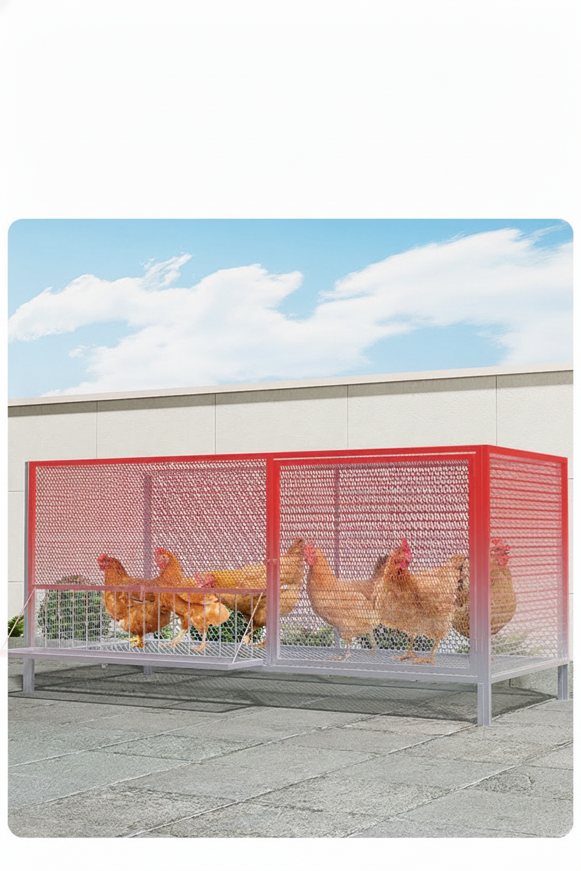 Jaula para gallinas y patos uso interior y exterior - 12