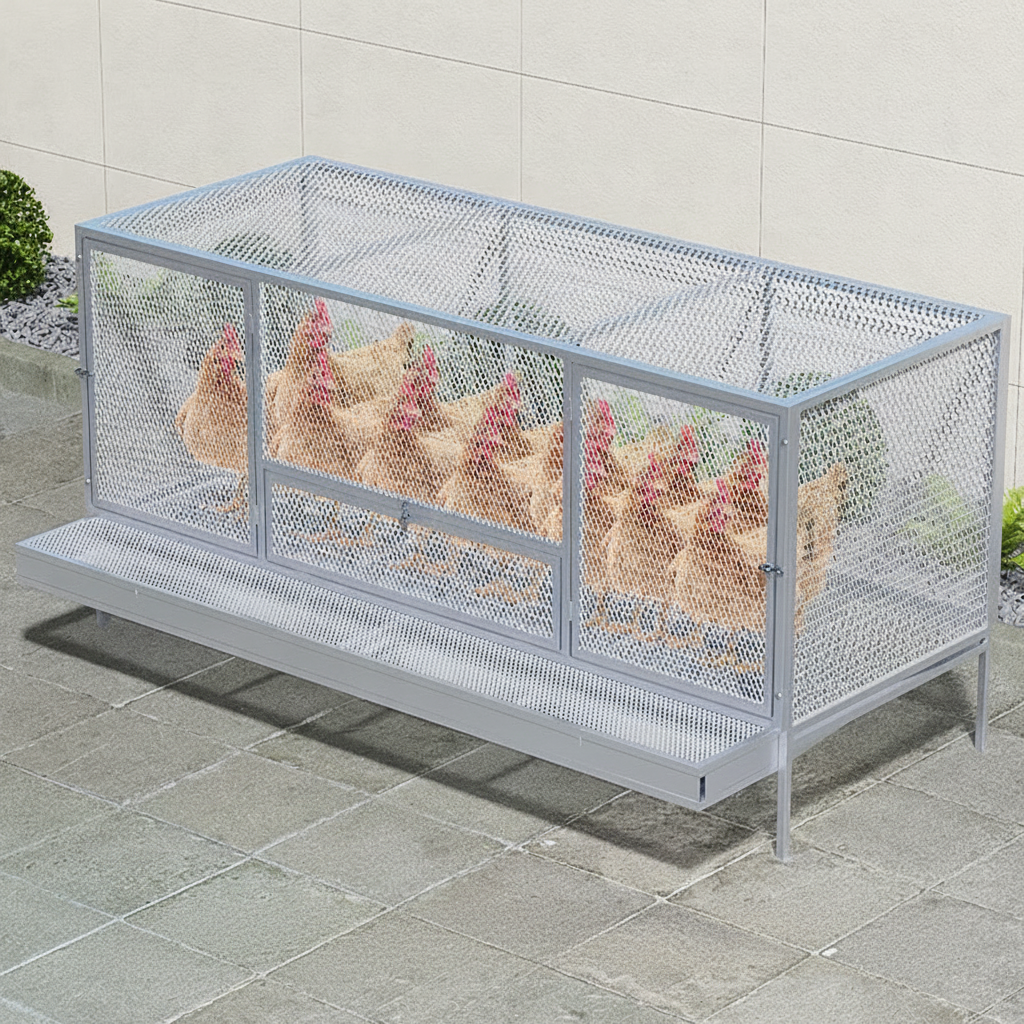 Jaula para gallinas y patos uso interior y exterior - 7
