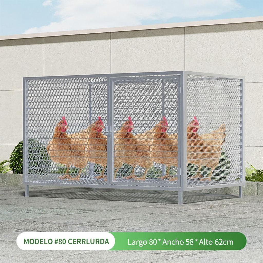 Jaula para gallinas y patos uso interior y exterior - 8