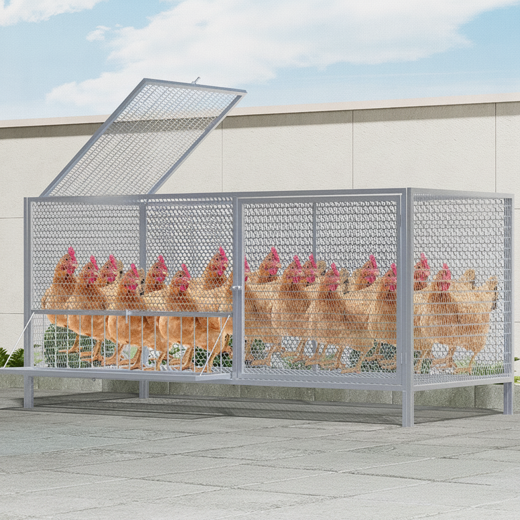 Jaula para gallinas y patos uso interior y exterior - 10