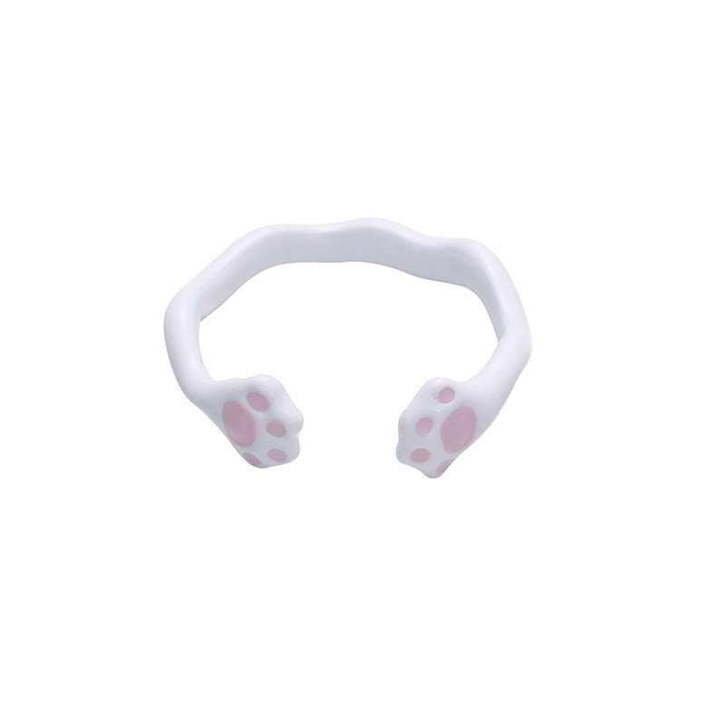 Anillo de cobre con esmalte de colores para mujer