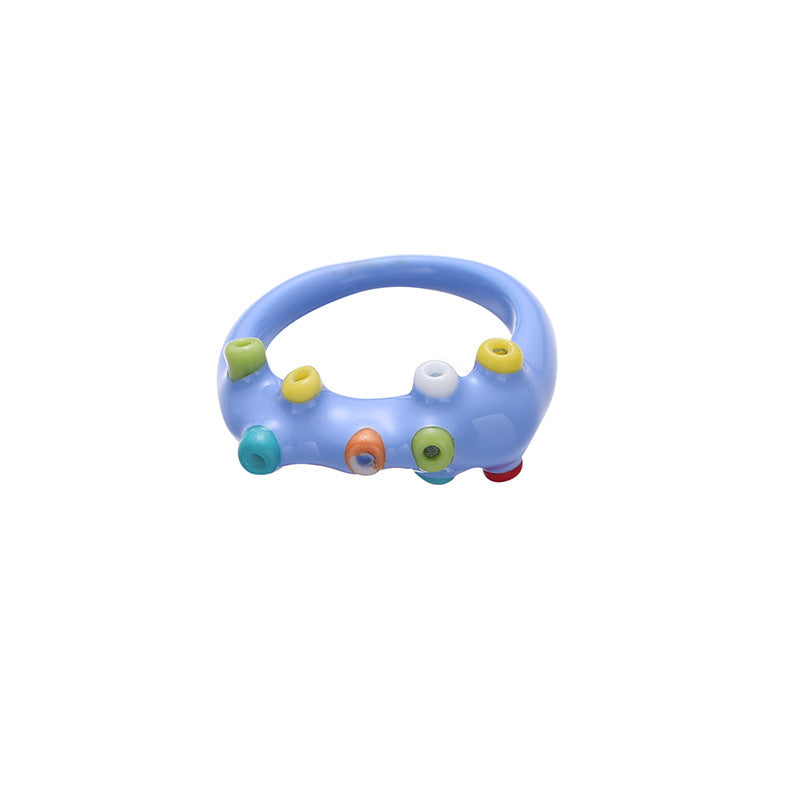 Anillo de cobre con esmalte de colores para mujer