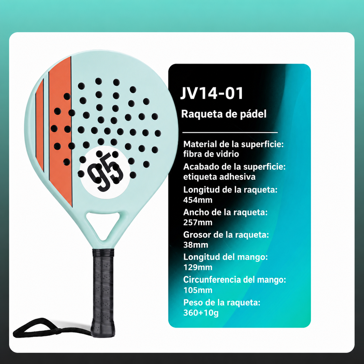 Raqueta de Pádel Fibra de Carbono T700 Profesional