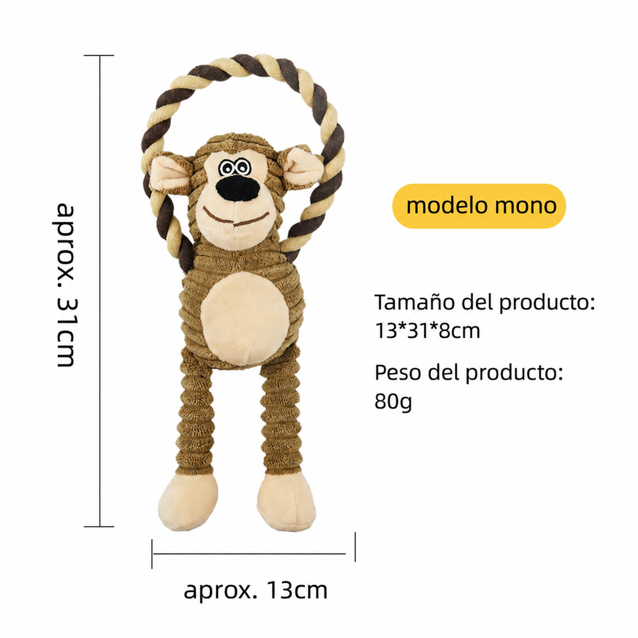 Juguete de Peluche Sonoro para Perros