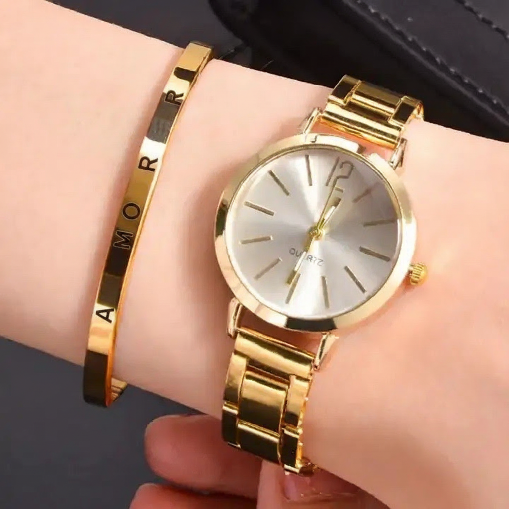 Reloj de Mujer Cuarzo con Pulsera Elegante - 1