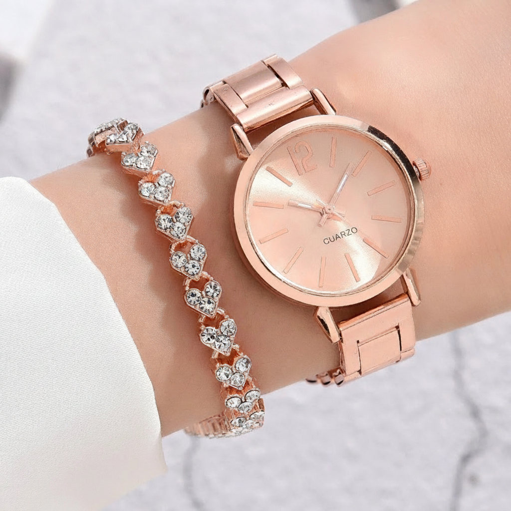 Reloj de Mujer Cuarzo con Pulsera Elegante - 3