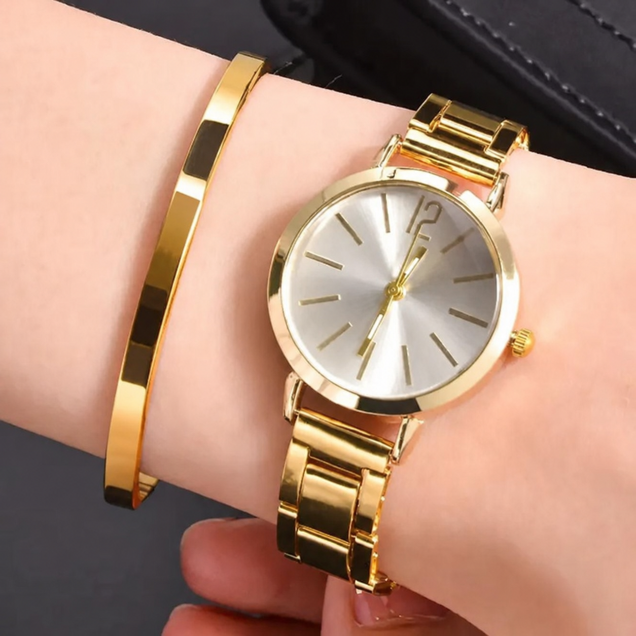 Reloj de Mujer Cuarzo con Pulsera Elegante