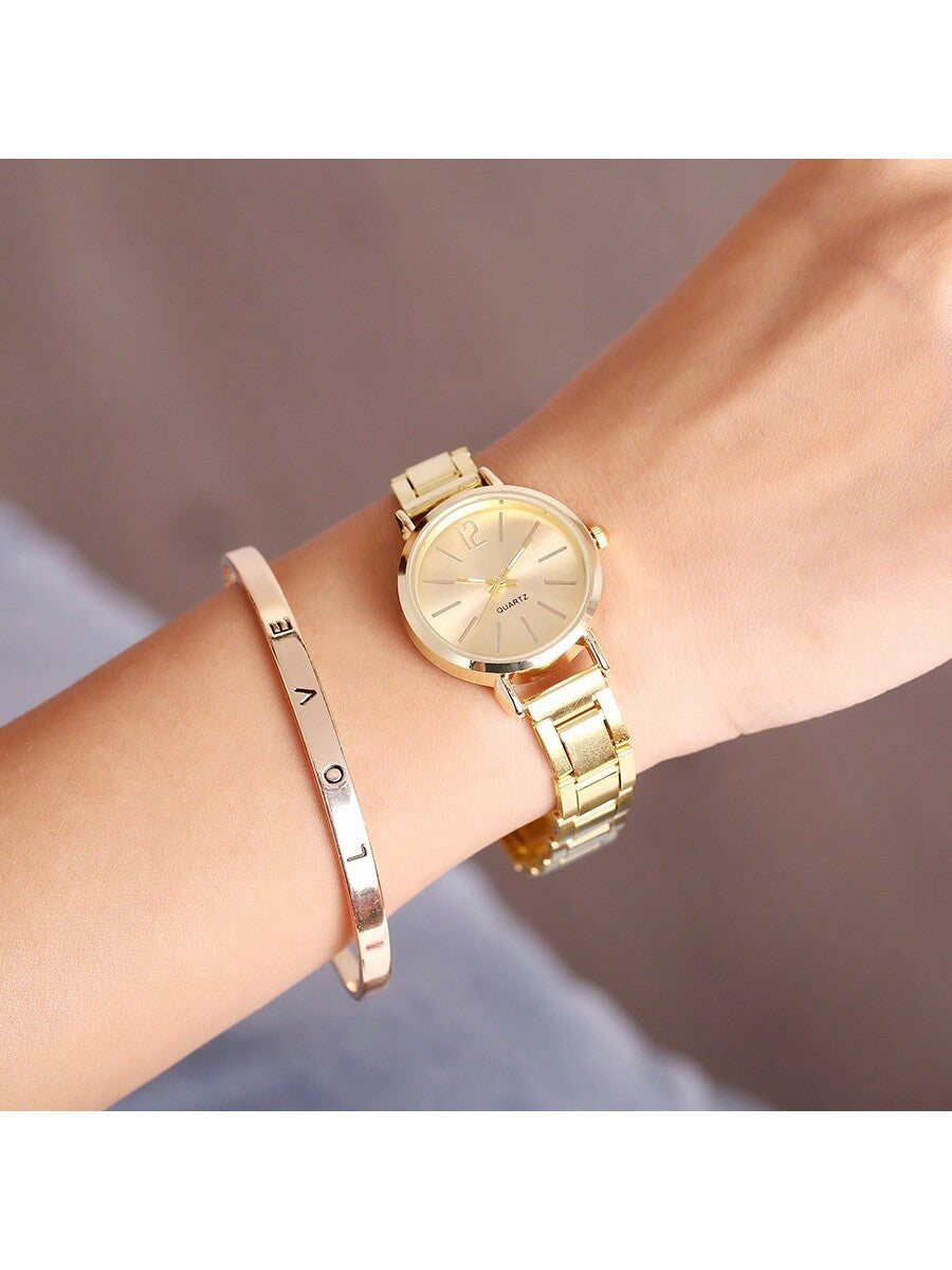 Reloj de Mujer Cuarzo con Pulsera Elegante