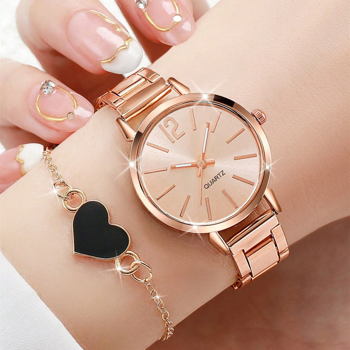 Reloj de Mujer Cuarzo con Pulsera Elegante