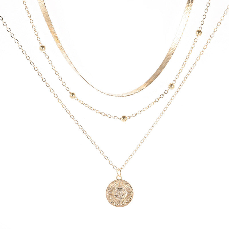 Collar con dije de corazón y perla - 8
