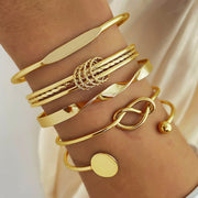 Pulsera de cadena vintage con apertura ajustable - 1