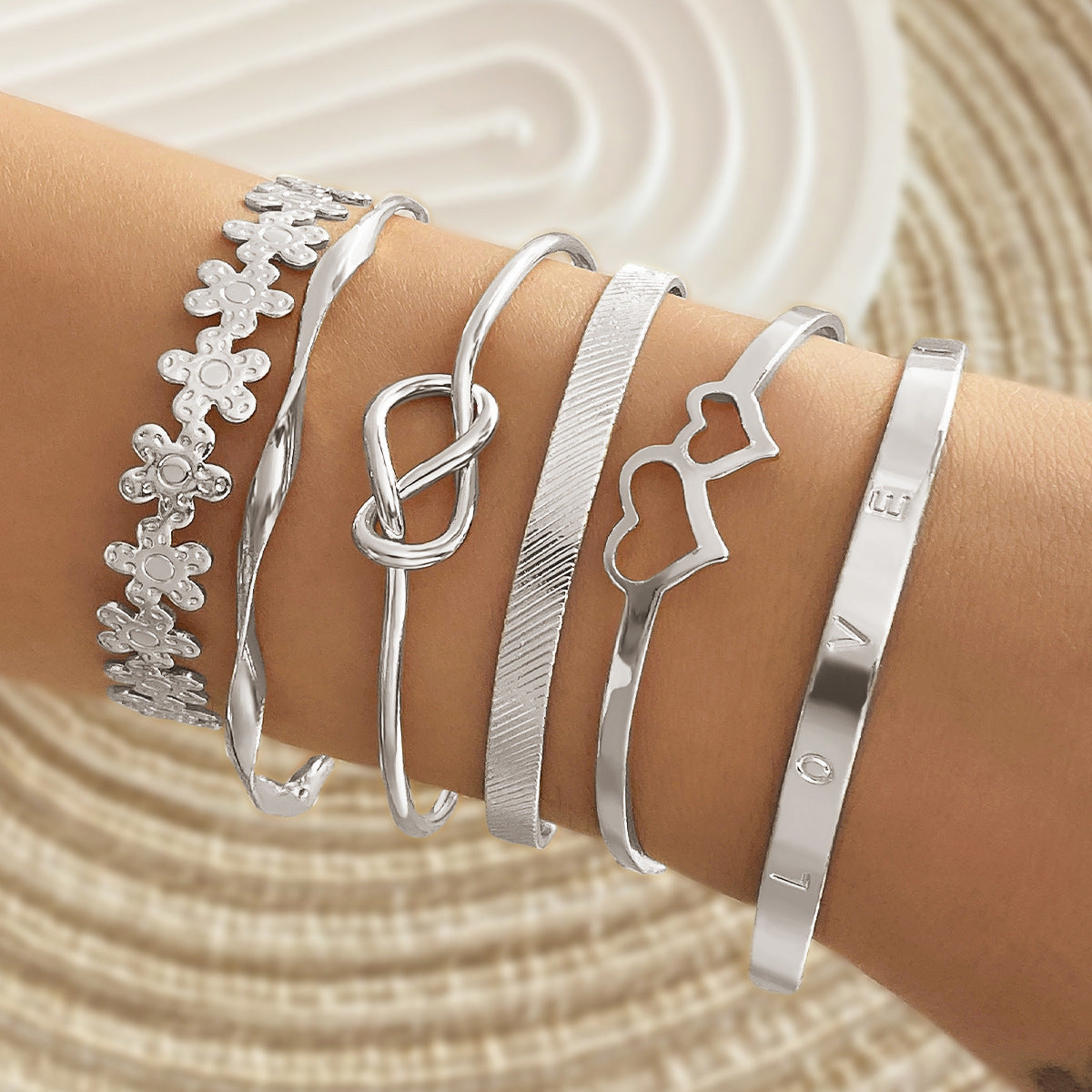 Pulsera de cadena vintage con apertura ajustable