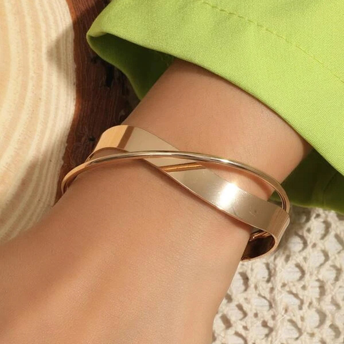 Pulsera de cadena vintage con apertura ajustable