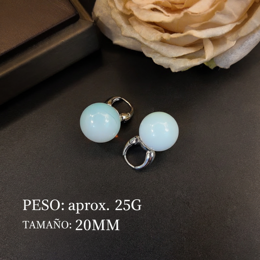 Aretes de presión de colores - 15