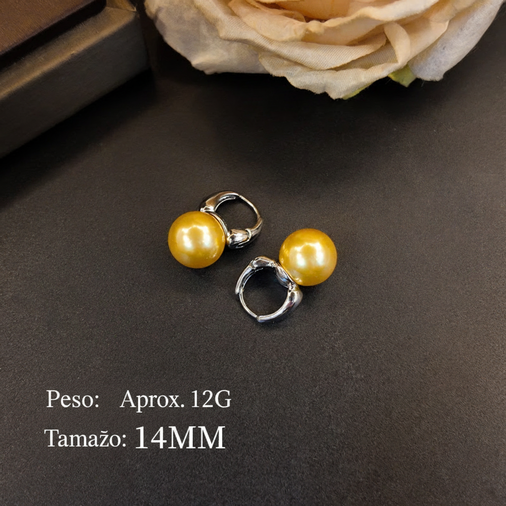 Aretes de presión de colores - 16