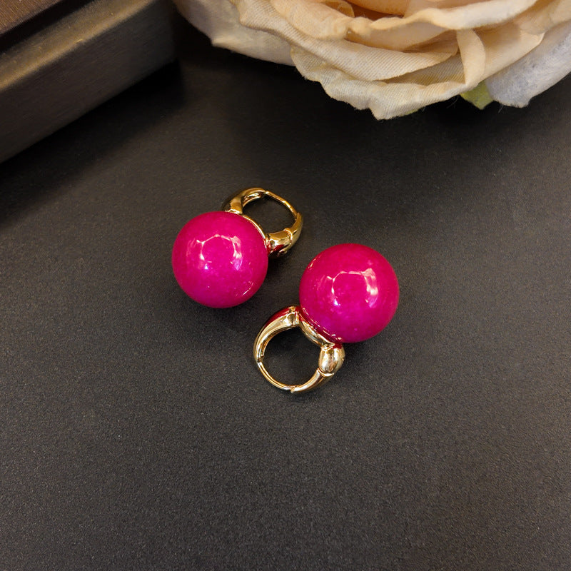 Aretes de presión de colores - 7
