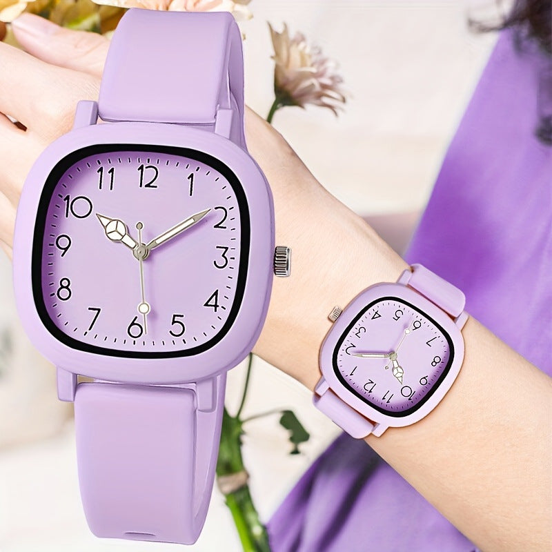 Reloj de Cuarzo con Correa de Silicona Colores Candy - 1