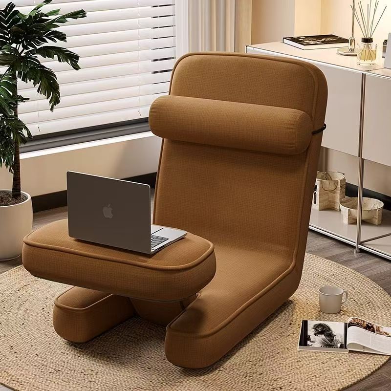 Silla Piso Plegable Tatami con Respaldo y Esponja - 1