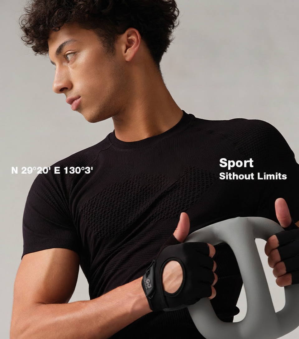 Playera deportiva Sin Costuras para hombre - 9