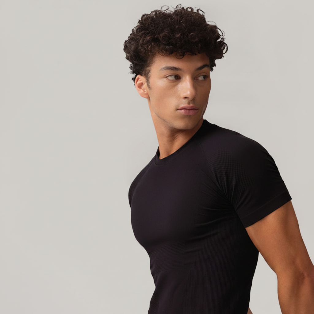 Playera deportiva Sin Costuras para hombre - 4