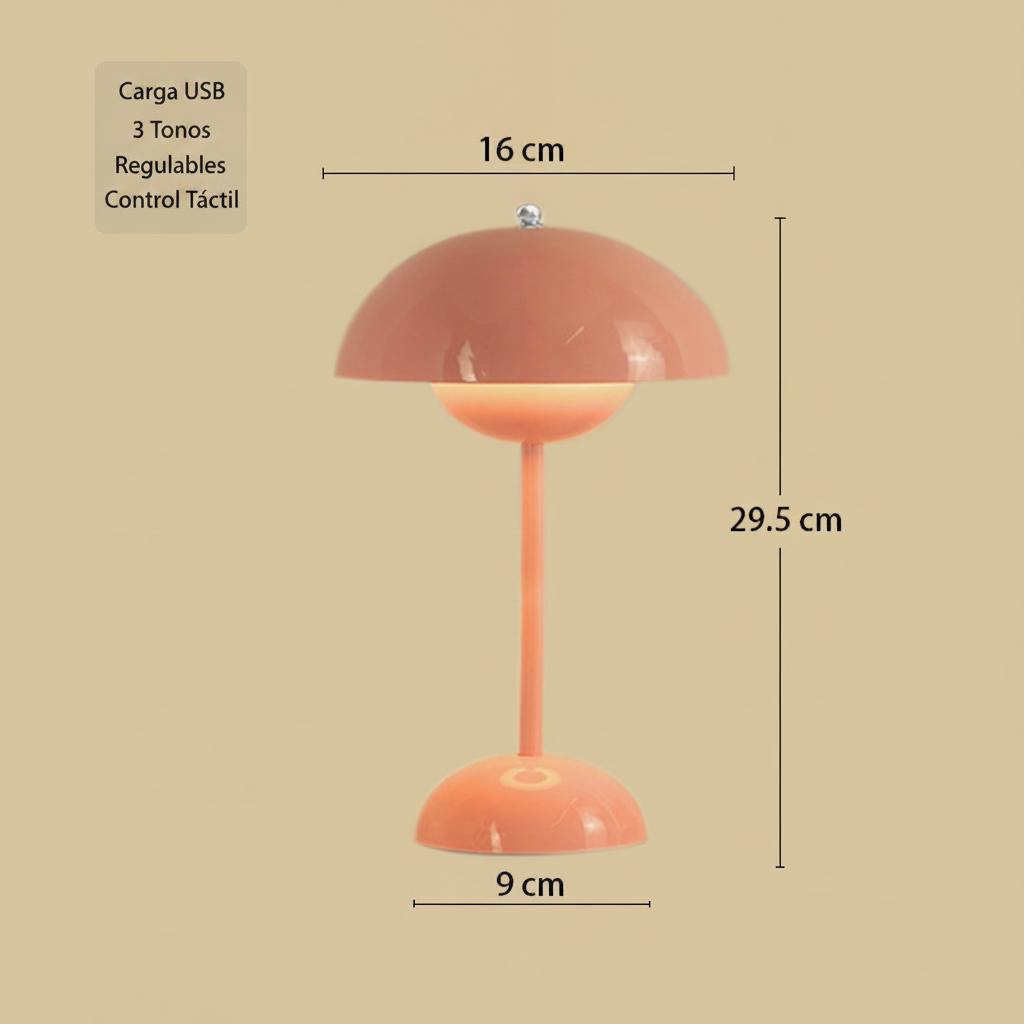 Lámpara de noche táctil diseño capullo decorativa - 8