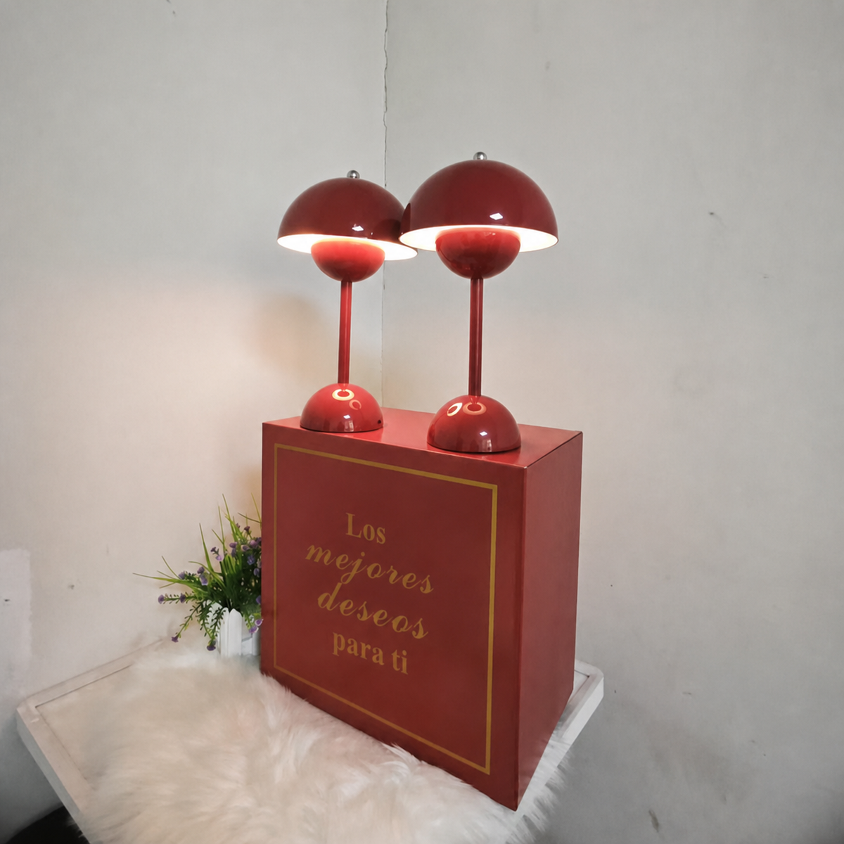 Lámpara de noche táctil diseño capullo decorativa