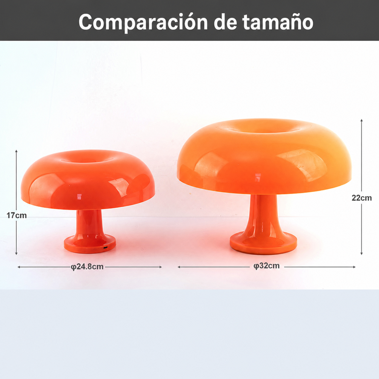 Lámpara de Mesa Seta Decorativa con 3 Tonos de Luz - 2
