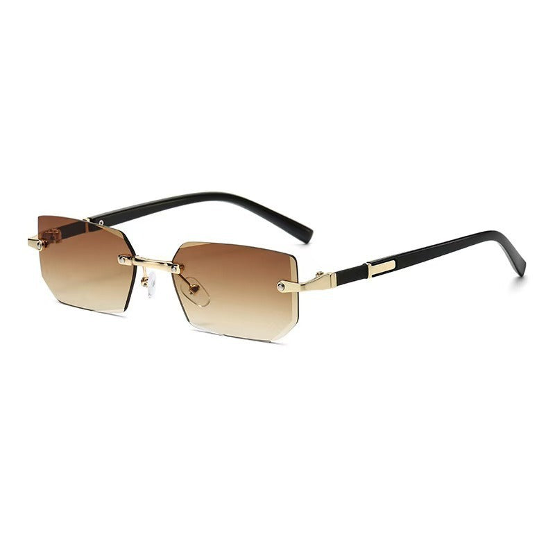 Lentes de Sol Sin Armazón Corte Diamante Unisex UV400 - 6