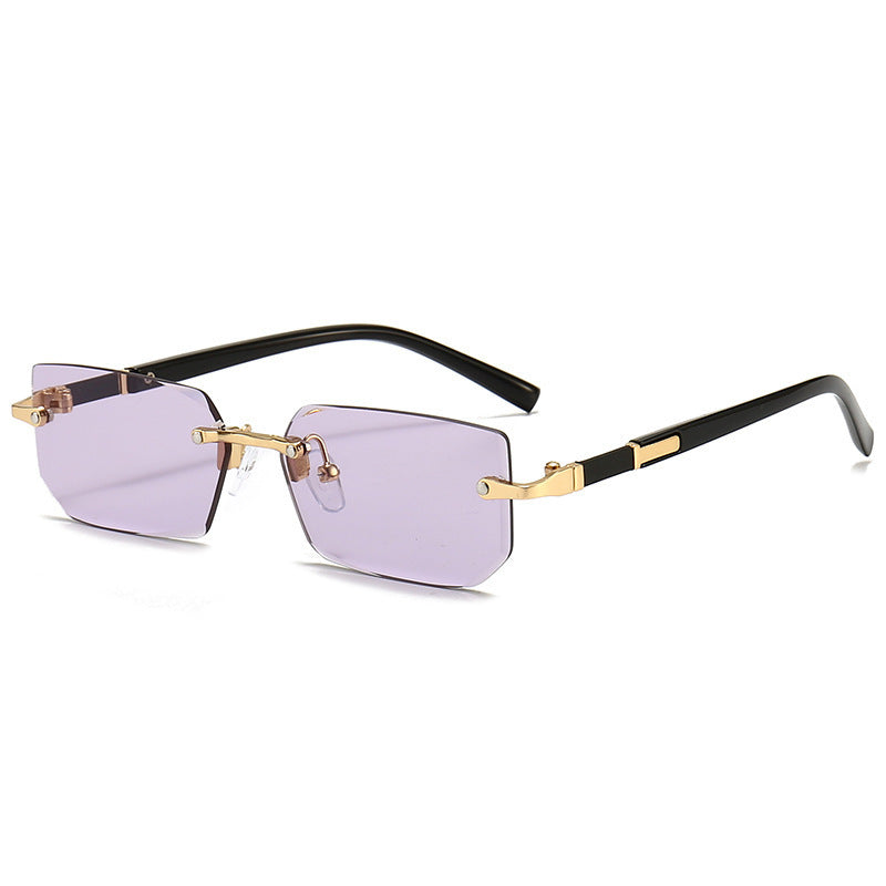 Lentes de Sol Sin Armazón Corte Diamante Unisex UV400 - 8