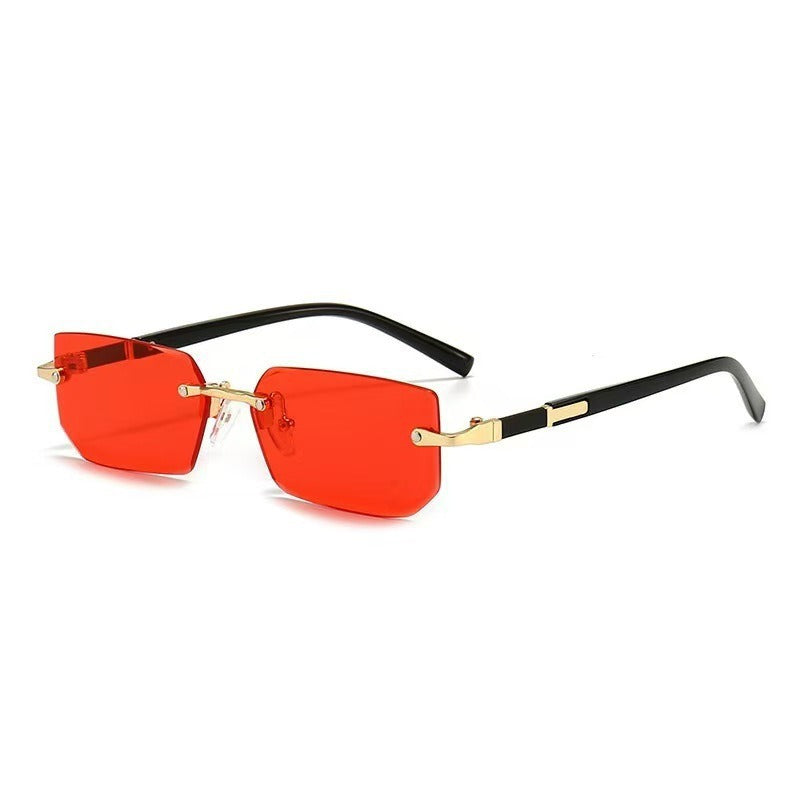 Lentes de Sol Sin Armazón Corte Diamante Unisex UV400