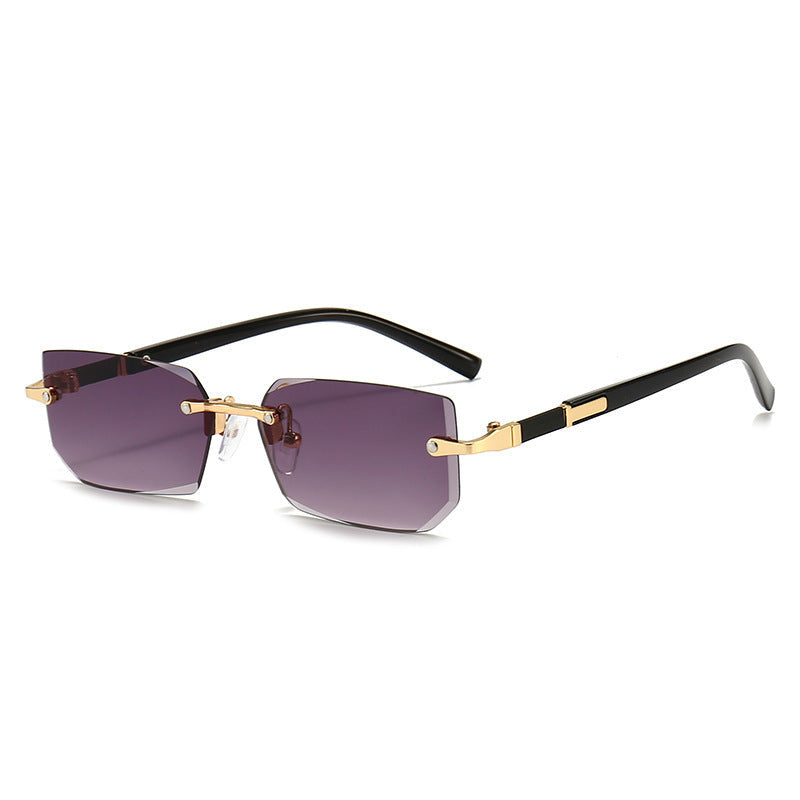 Lentes de Sol Sin Armazón Corte Diamante Unisex UV400