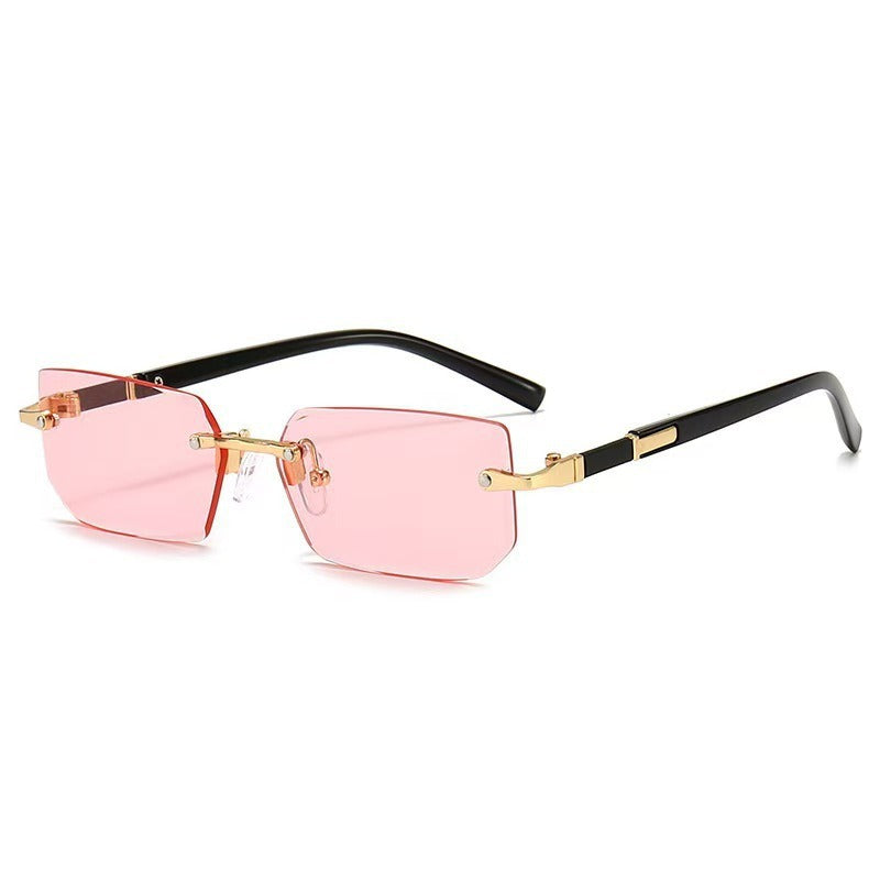 Lentes de Sol Sin Armazón Corte Diamante Unisex UV400